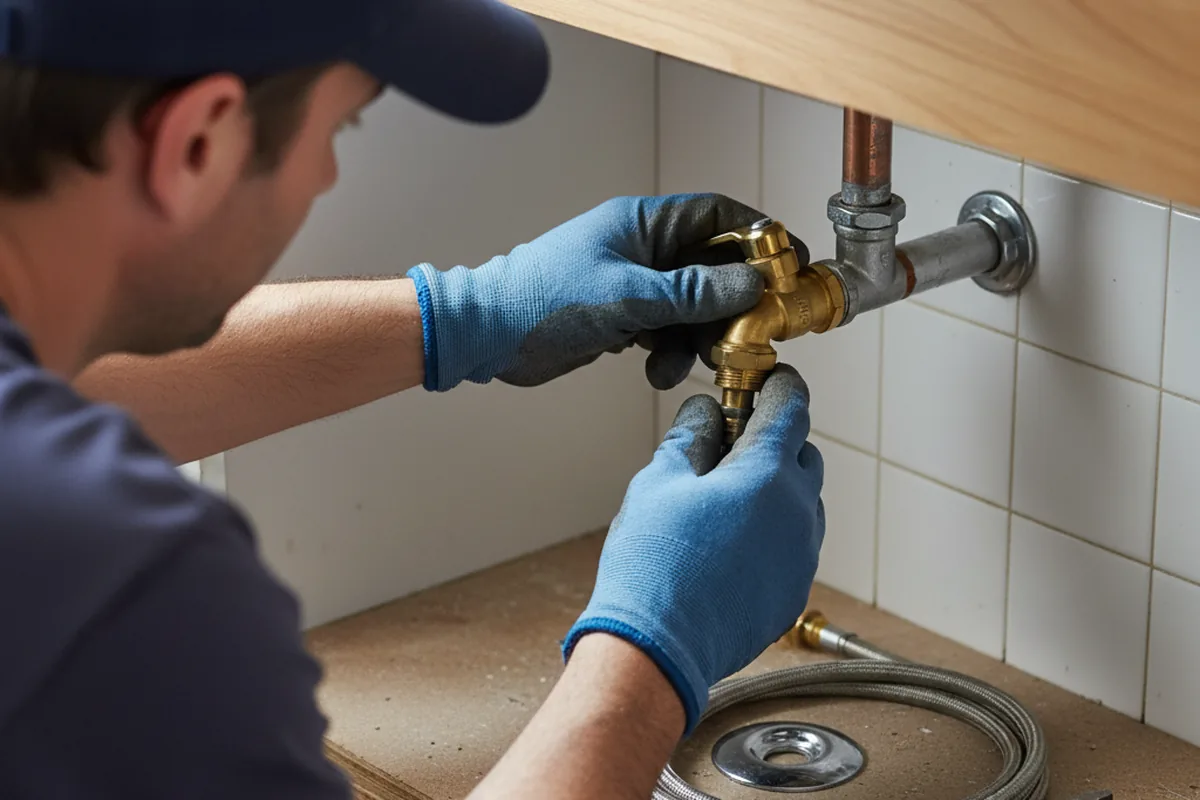 Shutoff valve and fitting work during Repiping in Lyman
